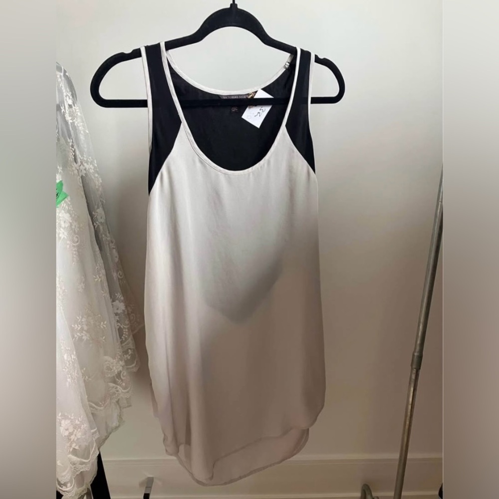 Victoria's Secret Black and White Tank Top Dress